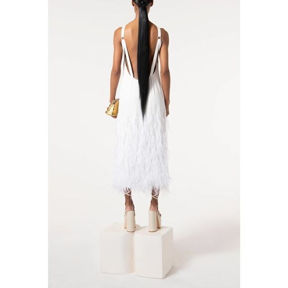 Cult Gaia AJA feather Gown US4 - Picture 9 of 12